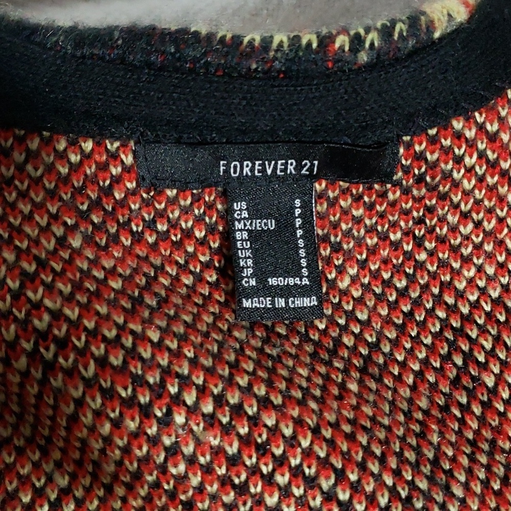 FOREVER 21 Plaid Cardigan Sweater, Size S - Picture 13 of 15